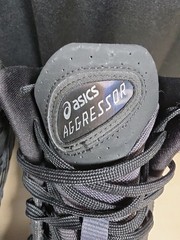 ASICS Aggressor 6 Black Pure Silver Size 7.5 – 1081A067-001 Lightly Used