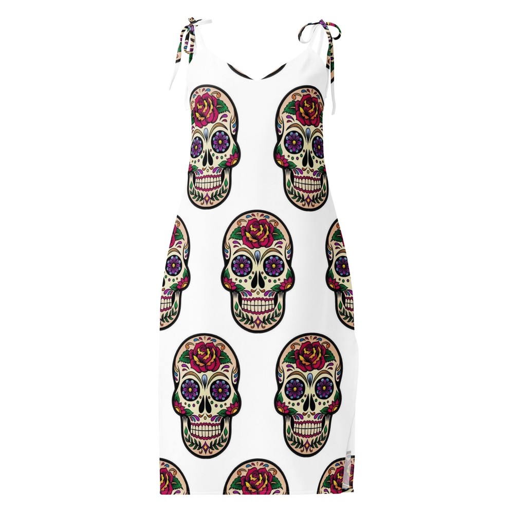 Tie-strap midi dress