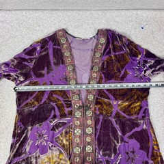 Soft Surroundings Silk Blend Cardigan Womens P XL Floral Open Front Kimono Trim