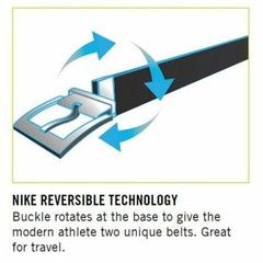 NIKE GOLF MEN’S PERFORATED REVERSIBLE BELT SIZE: 38 (FITS W36) WHITE/BLACK 18186