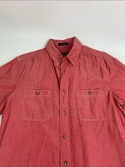 Pendleton Berkeley light Red Short-Sleeve Button Down Shirt mens Medium Pockets