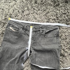 Diesel Gray Dark Wash Slim Skinny Jeans Stretch Denim 5-Pocket Low Rise