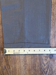New Lauren Ralph Lauren Mens 36×32 Brown Dress Pants Pleated Cuffed Poly/Rayon