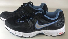 Nike Women Air Retaliate 2 Running Shoes 537609 001 Black-Neon-Blue Sz 9