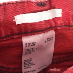 Helmut Lang Red High Waisted Femme Hi Spikes Jeans Red 27 26” Womens