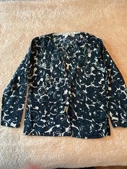 Garnet Hill Signature Eco Merino Cardigan Size Small