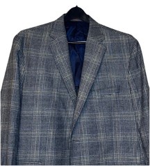 Daniel Cremieux Men’s Blazer Alex Sport Jacket 100% Wool Plaid Double Vent 44S