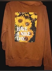 Nike Have A Nike Day Hoodie Mens M Brown Earth Tone Rare Beaverton Fleece Medium