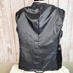 Burt Pullitzer Jacket Blazer Mens 48R 3 Button Ventless Black Wool Blend