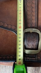 Vintage Genuine Leather Shoulder Bag/Handmade Satchel Rich Cognac Brown