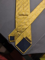 Church’s – Solid Color Microdrawing Geometric Silk Tie Made in Italy