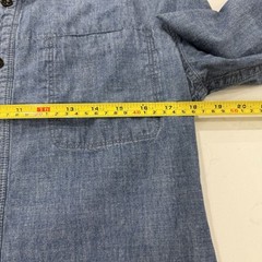 Bullhead Denim Co Mens Sz Medium Denim Button Up 100% Cotton Long Sleeve Jean