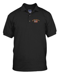 RETIRED AIR FORCE MILITARY Embroidery Embroidered Golf Polo Shirt