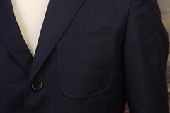 ETRO MILANO Navy Blue Notched Three Button Single Breast Blazer Jacket Size 50