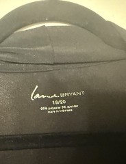 Lane Bryant Black Sleeveless Draped Neck Blouse Top Women’s Plus Size 18/20