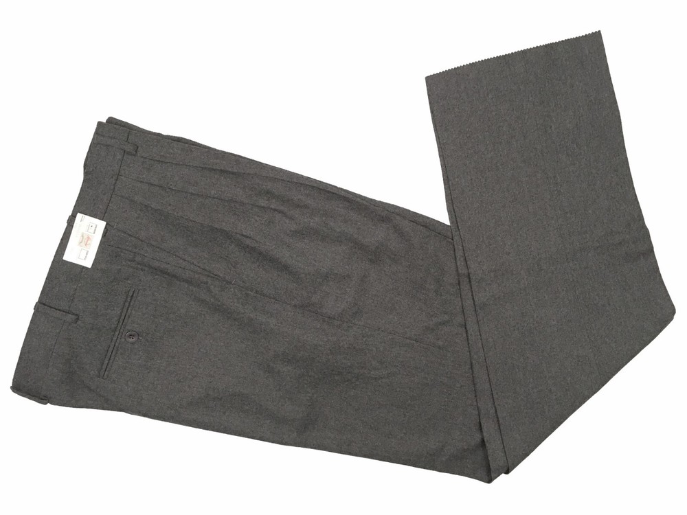 NEW Brioni Dress Pants 38 (36) Gray Heather Heavier Triple Pleated Wool Cashmere
