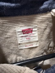 Levi’s Women’s Relaxed Oversized Fit Corduroy Work Shirt Jacket Size Xxl Beige