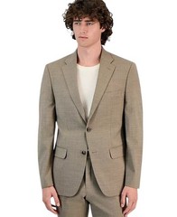 Tommy Hilfiger Mens Modern fit Suit Jacket Blazer 40 R Tan Beige Solid Wool