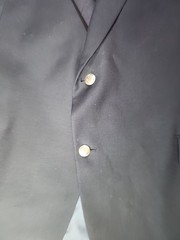 Ralph Lauren BLACK LABEL Jacket Mens 52R Sports Coat Blazer Silver Buttons Wool