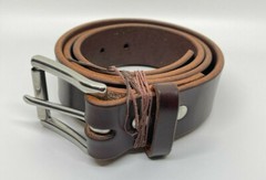 Richard Mason Belt, 1.5 inch, English Bridle Leather, Hypoallergenic SS Lot