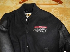 leather/wool bomber jacket REAL STORIES O.T. HIGHWAY PATROL (TV Memorabila)