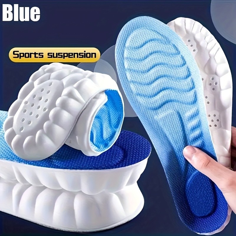 4D Mugwort Insoles Odor-Eliminating Antibacterial Comfortable Athletic Insoles