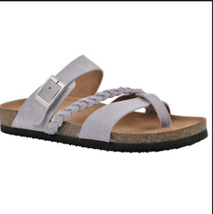 Mountain Sole Women’s Leather Sandal-Tan Suede, Black & Brown Leather available
