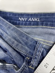 a.n.a Jeans Women’s 14/32 Blue Cotton Denim Skinny Zipper Ankle Mid-Rise Faded
