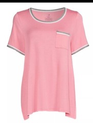 Secret Treasures Women’s and Women’s Size XL Knit Sleep Shirt Pink/gray