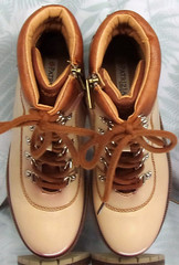 PATRIZIA EXPEDITION PINK BROWN ANKLE BOOTIES FASHION SHOES WOMENS SZ 8.5 EU 39