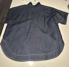 Dolman Sleeve Denim Tunic Talbots Large NWOT Never worn