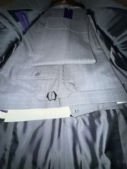 Ralph Lauren Purple Label Made in Italy 100% Wool Pinstripe Suit 46 R