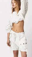 Free People Moon Bay Parachute Shorts Size M White So Cute And Comfy!