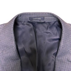 Ralph Lauren Hounds Tooth Plaid Men’s Wool Sports Blazer Blue 50R