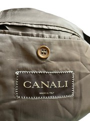 Canali Brown Wool Blazer 48R 58EU Made In Italy Sport Coat 2 Button Luxury