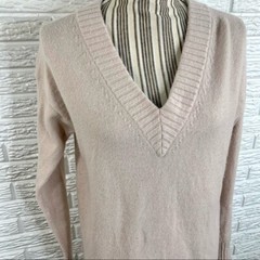 Athleta Light Pink Wool Cashmere Sweater Size XXS Extra Extra Small
