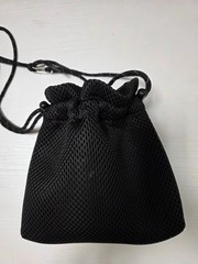 Matin Kim Cargo Mesh Cross Bag Black MK2436BG025MBB