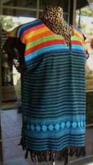 Fringe Trim Sleeveless Top Or Swim Suit Cover Up Sz. XL 44″ Bust