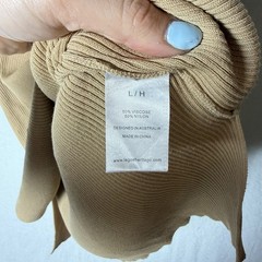 Légoe Heritage Maternity Ribbed Knit Sleeveless Tank Vest and Pants Womens 1/M