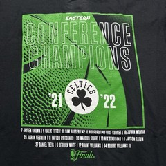 Fanatics Womans NBA Boston Celtics Eastern Conference ’21 ’22 Black Med V-Neck