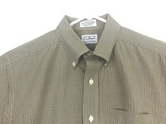 LL Bean Mens Muti Color L/S Button Down Checkered Shirt Size 16 – 34 Large