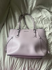 Michael Kors Voyager Tote Bag Lavender Mist w/ Silver Hardware