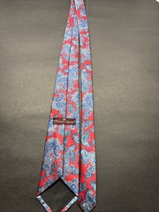 Etienne Aigner Men’s Vintage Tie Red And Blue Paisley 100% Imported Silk. USA