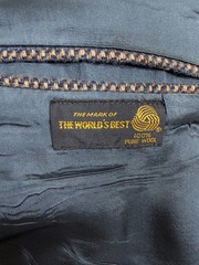 Casa Di Billera Blazer Sport Coat Mens 38L Blue Brown Tweed Wool