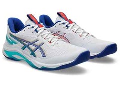 ASICS NETBURNER BALLISTIC FF 4 1051A096 960 White Asics Blue Volleyball Shoes