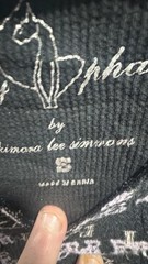Baby Phat Y2K Hoodie Jacket Logo Pattern Black Zip Up Pockets Sz S