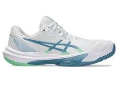 ASICS SKY ELITE FF 3 1051A080 106 White Saba Blue Volleyball Shoes