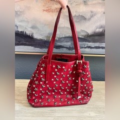 Jimmy Choo Small Sofia Red Leather Star Studded Handbag – EXCELLENT CONDITION