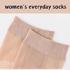12 Pairs Nylon Socks for Women Sheer Ankle Socks w/Reinforced Bottom and Toe …