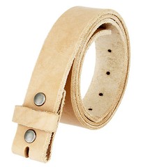 *Handcrafted, Custom Made in USA* Natural Cowhide Leather One Piece Belt Strap